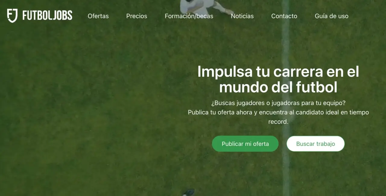 La app Futboljobs.