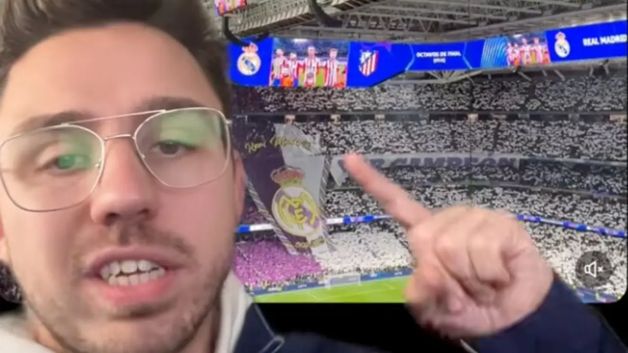 El tifo roto del Real Madrid